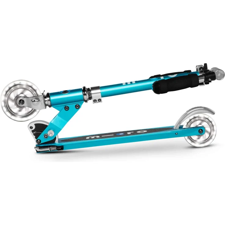 Micro Scooter Sprite mit LED Räder Ocean Blue – Bild 6