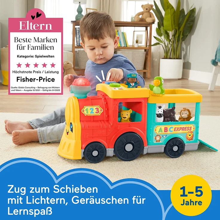 Mattel Fisher-Price Little People Großer ABC Tierfreunde Zug (D) – Bild 2