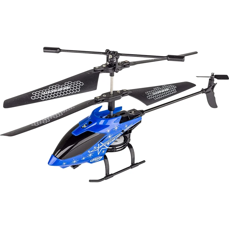 Carson 500507165 Starter Tyrann 230 IR 2Ch RTF Cyan Helikopter, Hubschrauber, für Einsteiger, RC Heli, ferngesteuertes Spielzeug, Night Blue – Bild 2