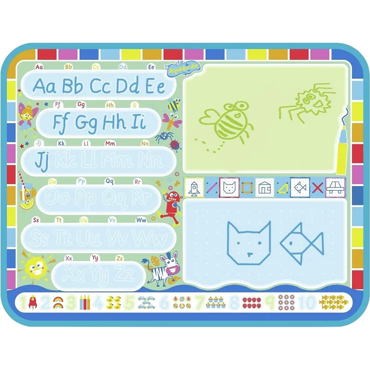 TOMY Aquadoodle, Zeichenblock, zum Kritzeln auf Wasserbasis, offizielles Zeichenbrett zum Malen & Zeichnen auf Wasserbasis, geeignet für Kleinkinder und Kinder ab 18 Monaten