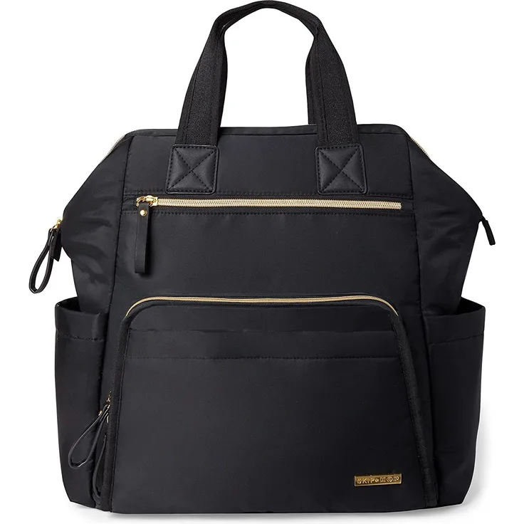 Skip Hop 200150 Mainframe Wide Open Backpack, schwarz