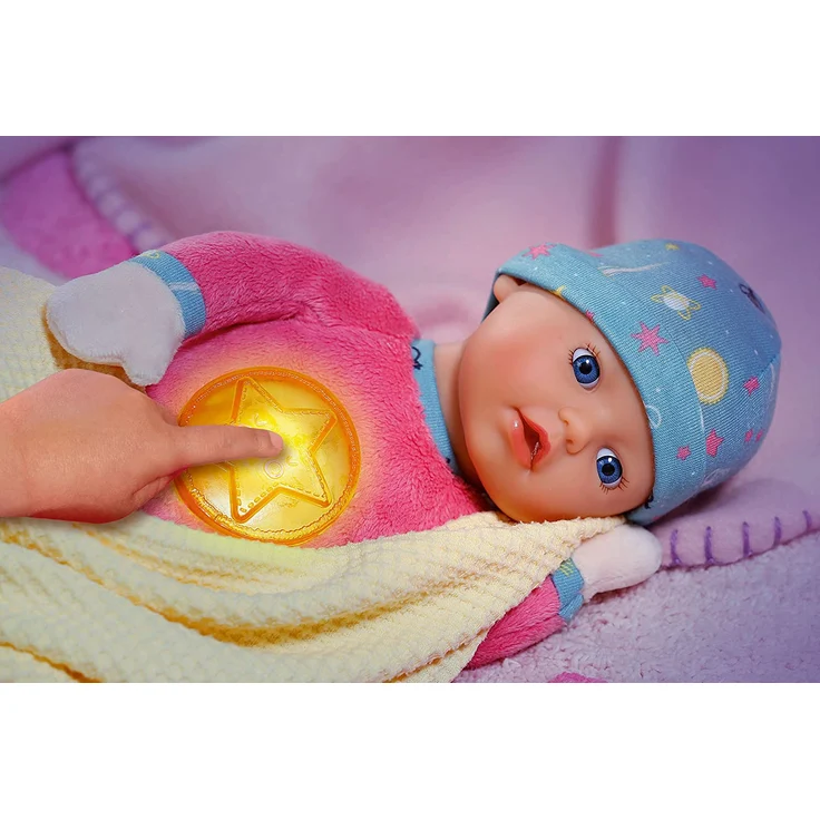 Zapf Creation 827864 BABY born Nightfriends for Babies Stoffpuppe ab Geburt mit Licht- und Musikfunktion, 30 cm – Bild 6