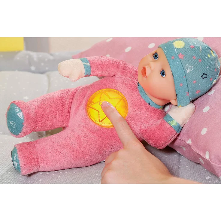 Zapf Creation 827864 BABY born Nightfriends for Babies Stoffpuppe ab Geburt mit Licht- und Musikfunktion, 30 cm – Bild 4