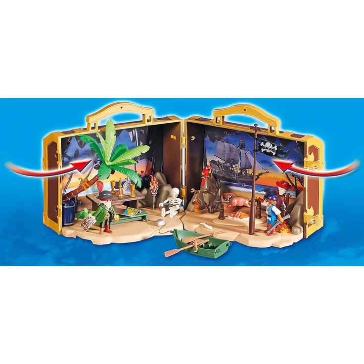 PLAYMOBIL 70150 Pirates Mitnehm-Pirateninsel, bunt – Bild 5