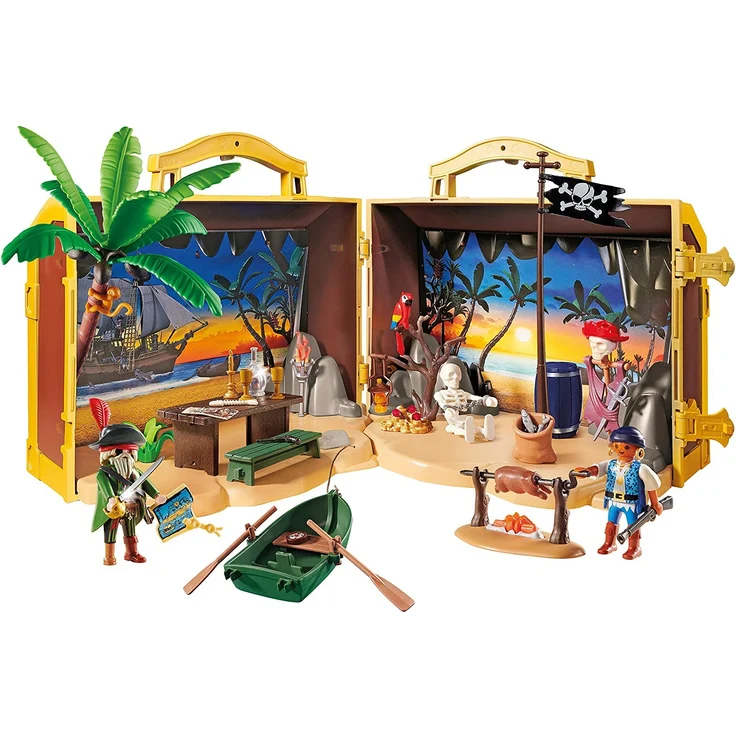 PLAYMOBIL 70150 Pirates Mitnehm-Pirateninsel, bunt – Bild 6