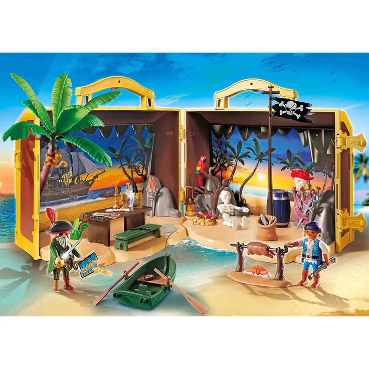 PLAYMOBIL 70150 Pirates Mitnehm-Pirateninsel, bunt – Bild 3