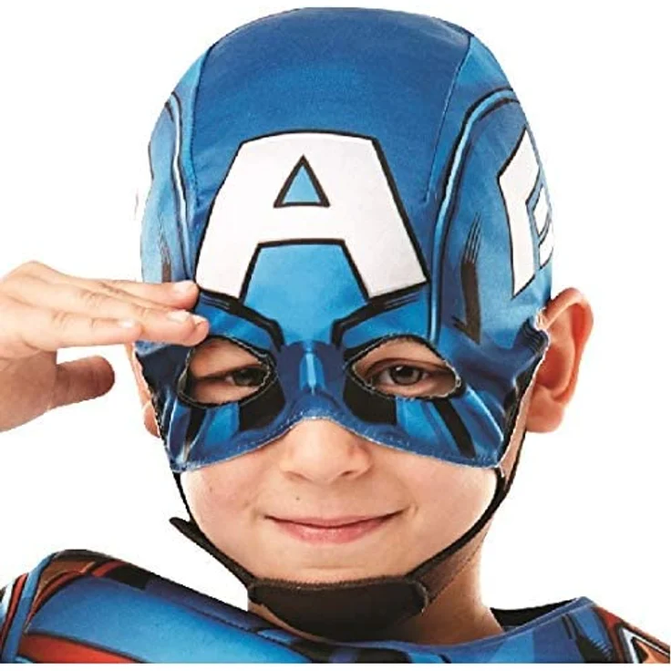 Rubie 's 640833 M Marvel Avengers Captain America Deluxe Kind Kostüm, Jungen, Medium – Bild 4