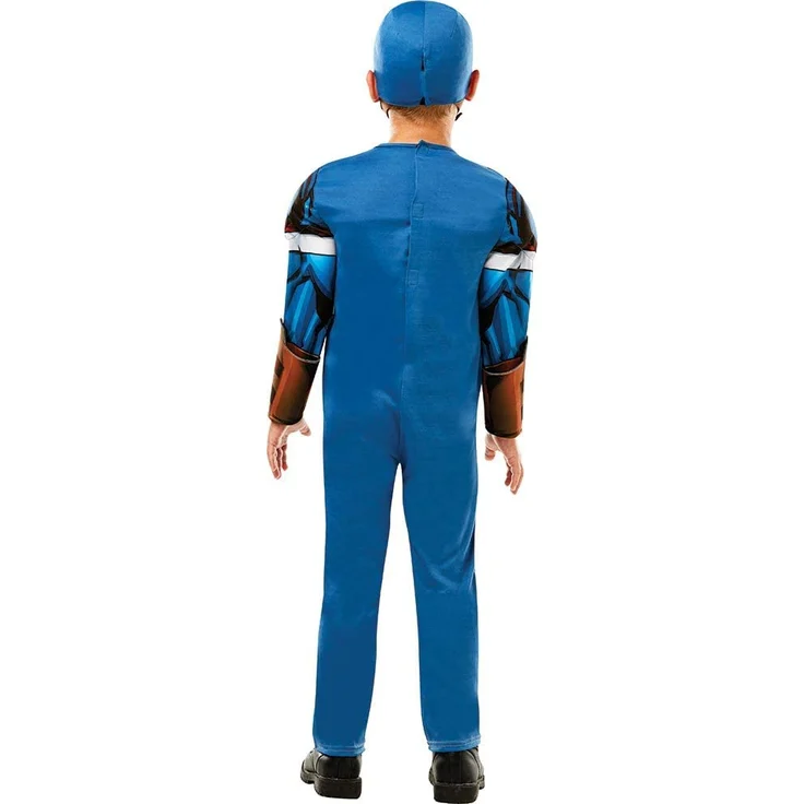 Rubie 's 640833 M Marvel Avengers Captain America Deluxe Kind Kostüm, Jungen, Medium – Bild 8