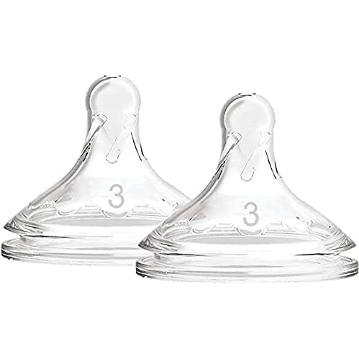 Dr. Brown's Options +, Silikon-Sauger mit breiter Öffnung, Level 3, 6 Monate – Bild 1