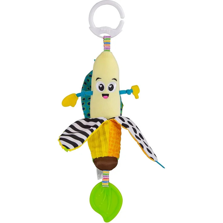 Lamaze Clip & Go Bea die Banane, Neugeborenes Kinderspielzeug für Kinderwagen, sensorisches Spielzeug für Babys mit Farben und Geräuschen, Entwicklungsspielzeug für Jungen und Mädchen ab 0 Monaten – Bild 1
