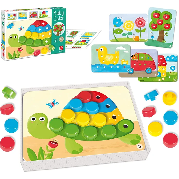 GOULA - Baby Color - Holzspiel für Kleinkinder - Ab 2 Jahren – Bild 2