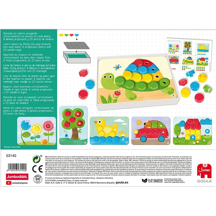 GOULA - Baby Color - Holzspiel für Kleinkinder - Ab 2 Jahren – Bild 5