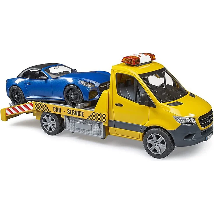 Bruder - MB Sprinter Autotransporter, L+S Modul u. BRUDER Roadster - Preisvergleich – Bild 2