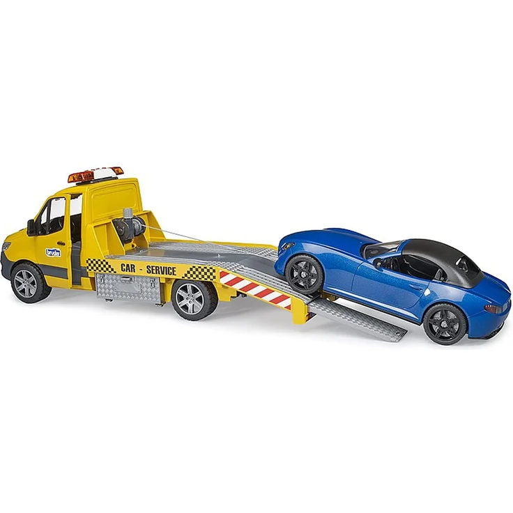 Bruder - MB Sprinter Autotransporter, L+S Modul u. BRUDER Roadster - Preisvergleich – Bild 4