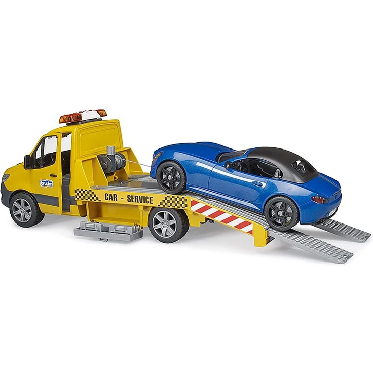 Bruder - MB Sprinter Autotransporter, L+S Modul u. BRUDER Roadster - Preisvergleich – Bild 3