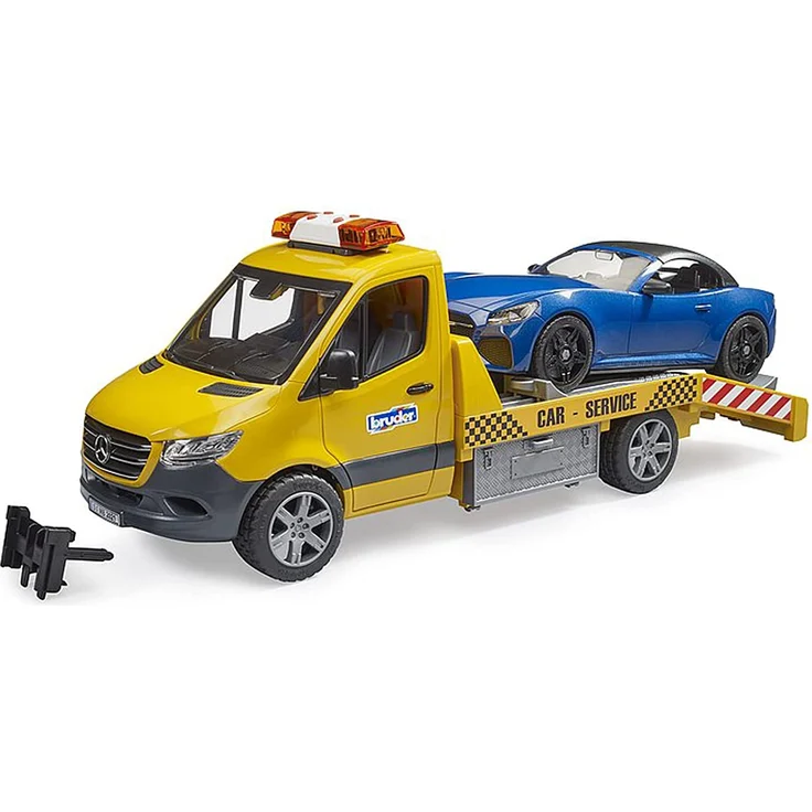Bruder - MB Sprinter Autotransporter, L+S Modul u. BRUDER Roadster - Preisvergleich – Bild 1
