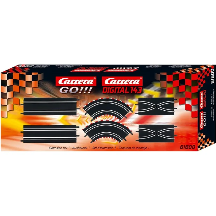 Carrera Ausbauset 1 – Erweiterungsset für die Carrera GO!!!, GO!!! PLUS oder DIGITAL 143 – Einfaches Wechseln der Spuren