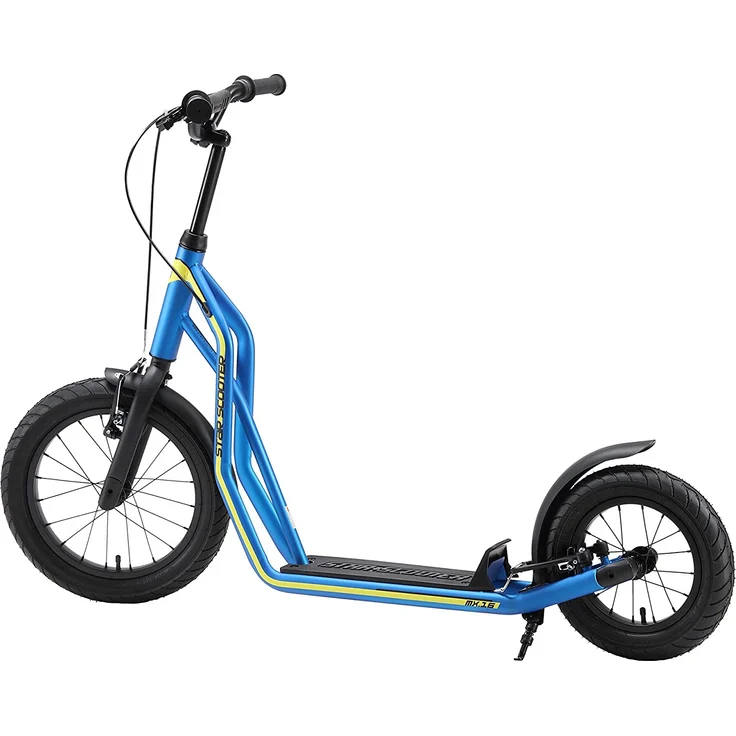 STAR SCOOTER Tretroller Kinderroller ab 8 Jahre | 16 Zoll 12 Zoll Mixed Edition | Blau – Bild 3
