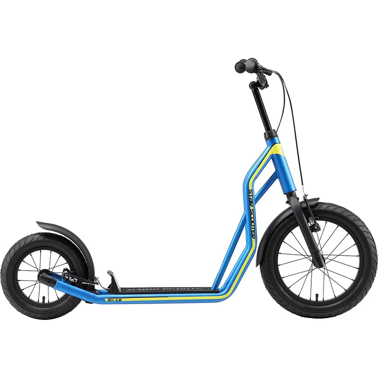 STAR SCOOTER Tretroller Kinderroller ab 8 Jahre | 16 Zoll 12 Zoll Mixed Edition | Blau – Bild 2