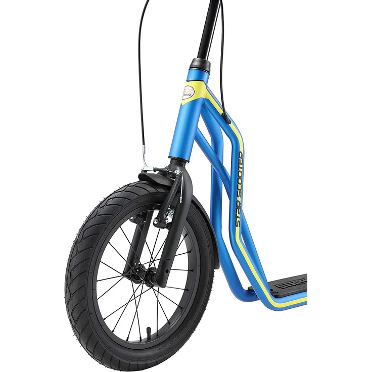 STAR SCOOTER Tretroller Kinderroller ab 8 Jahre | 16 Zoll 12 Zoll Mixed Edition | Blau – Bild 5