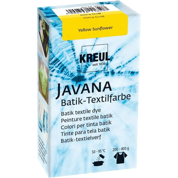 Kreul Javana Batik-Textilfarbe Yellow Sunflower, 70 g