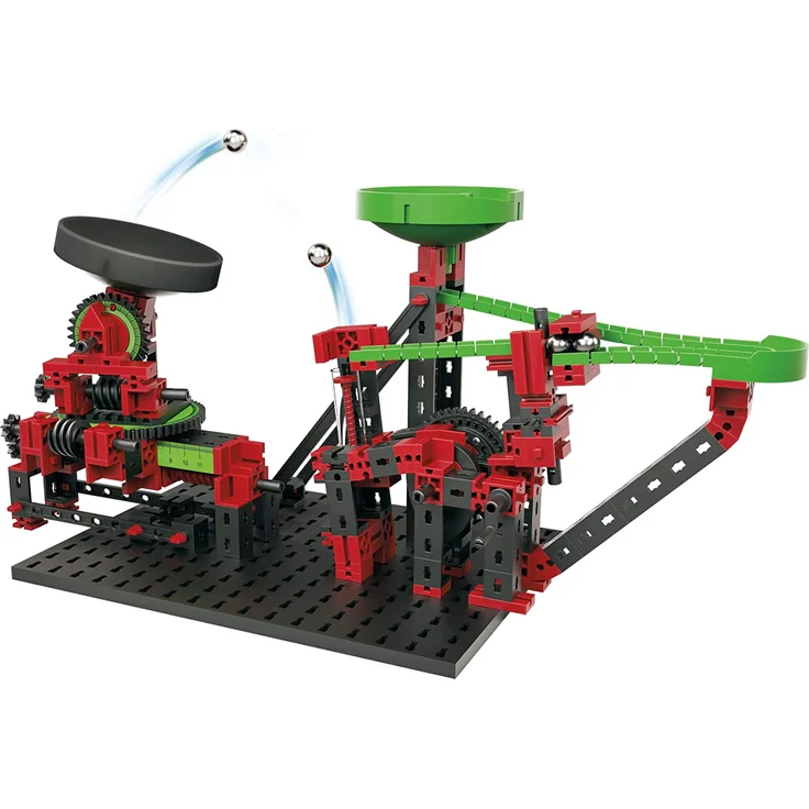 fischertechnik Dynamic XM Kugelbahn mit Katapult und verstellbarem Trampolin - 3 actionreiche Modelle - für Kinder ab 8 Jahren – Bild 5