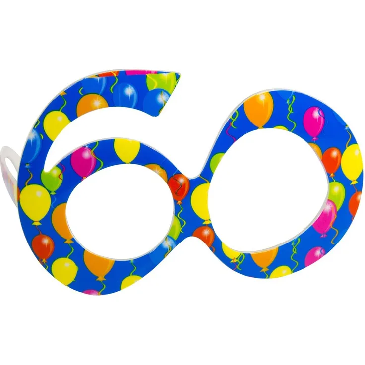 Folat partybrille 60 blau one-size