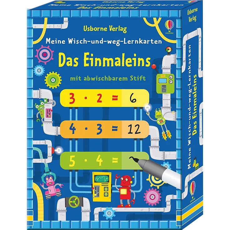 Usborne Verlag Meine Wisch-und-Weg-Lernkarten: Das Einmaleins