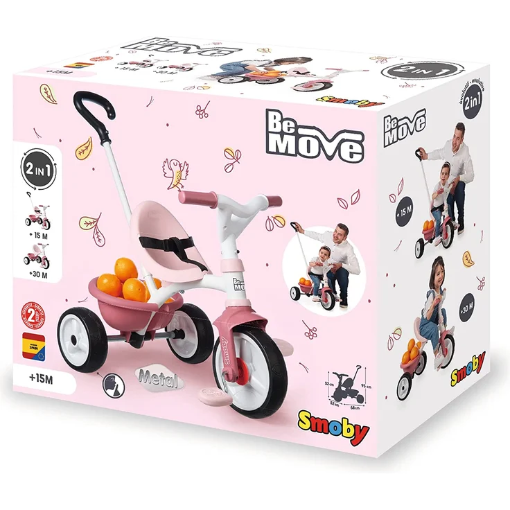 Smoby Be Move 1 Jahr(e) 3 Rad/Räder Schwarz Pink Weiß – Bild 13