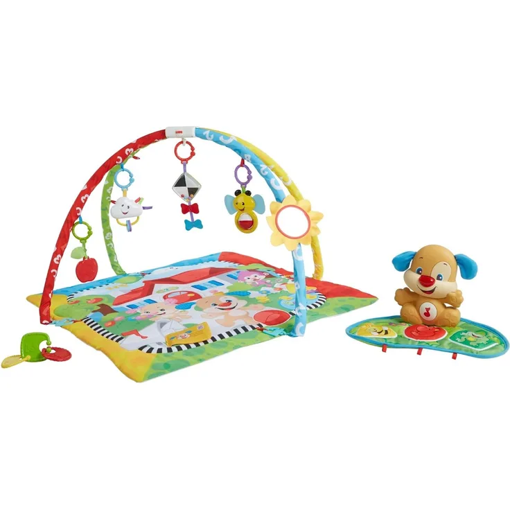 Mattel Fisher-Price FBD45 Lernspaß Hündchens Spieldecke, mehrfarbig