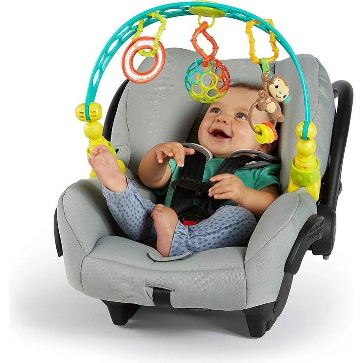 Bright Starts, Oball, Spielbogen für den Kinderwagen aus flexiblem, festem Oball-Material für einfaches Greifen – Bild 2