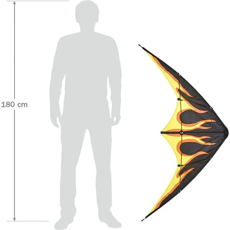 Invento-HQ Lenkdrachen Bebop Fire R2F (145 x 69 cm) – Bild 5