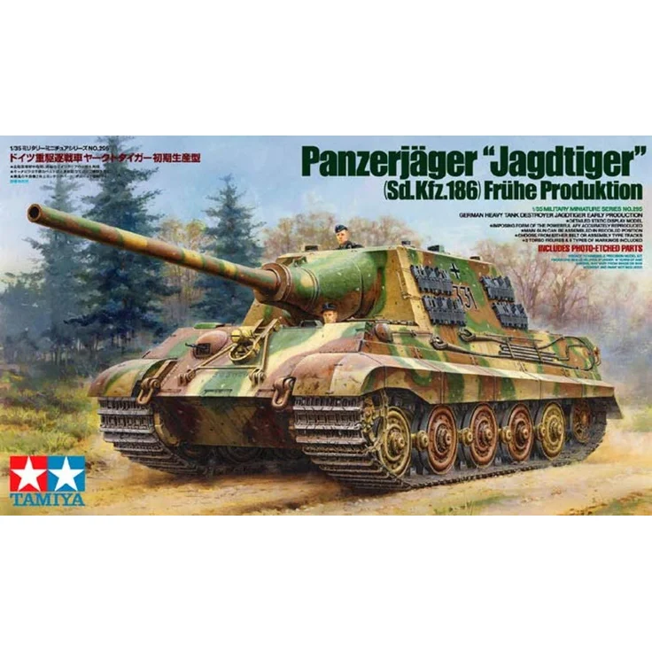 Panzerjäger Jagdtiger Sd. Kfz. 186 Früh. WWII Deutschland - 1:35 Tamiya 300035295 – Bild 7