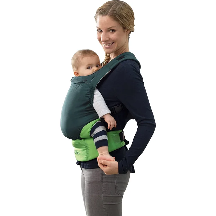 AMAZONAS Babytrage Smart Carrier Ultra-Light Green nur 370 g Eigengewicht für 0-3 Jahre bis 15 kg