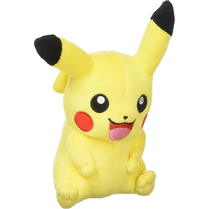 Tomy Pikachu Plüsch - Hochwertiges Pokémon Stofftier - Zum Spielen und Sammeln - ab 3 Jahre