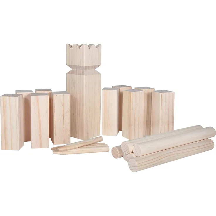 Outdoor Active Schwedenschach-Kubb, 21tlg. im Netz