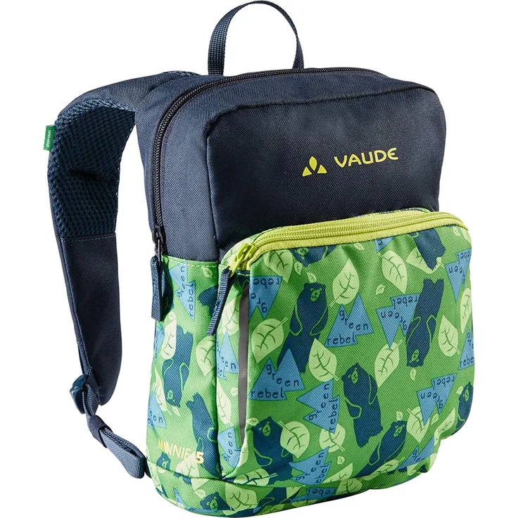 Vaude Minnie 5 Parrot Green - Eclipse, Größe 5l - Kinderrucksack, Farbe Blau-Grün