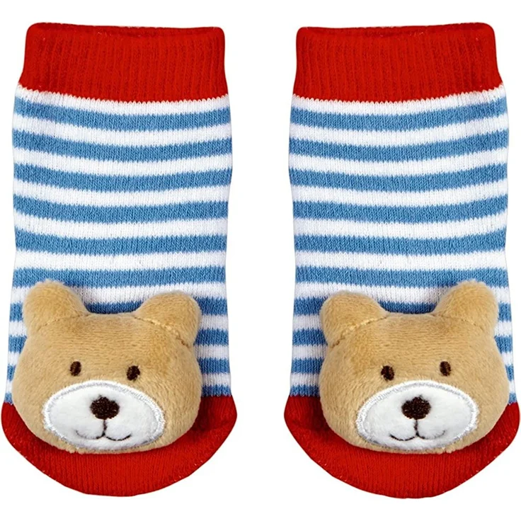 Die Spiegelburg - Rasselsöckchen Bärchen BabyGlück, one size (2-12 Monate) – Bild 1