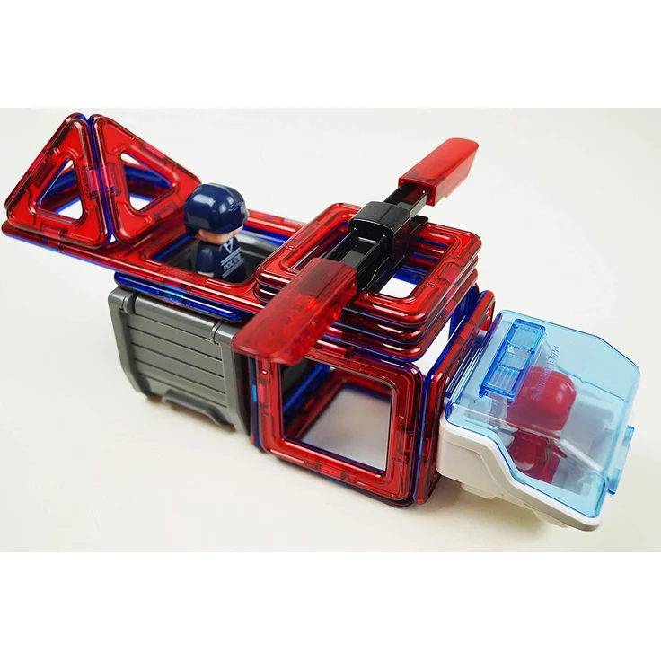 MAGFORMERS 717001 Polizei und Feuerwehr Figuren Police and Rescue Set, Multicolor – Bild 8