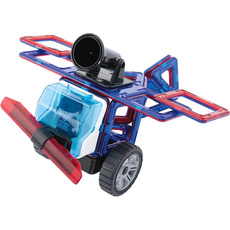 MAGFORMERS 717001 Polizei und Feuerwehr Figuren Police and Rescue Set, Multicolor – Bild 7