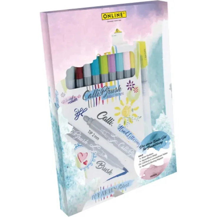 Online Aquarell & Blending Set 13-teilig mehrfarbig