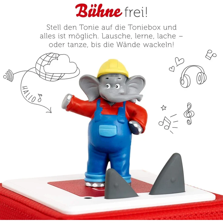 tonies® Hörfigur - Benjamin Blümchen - Benjamin als Baggerfahrer – Bild 2