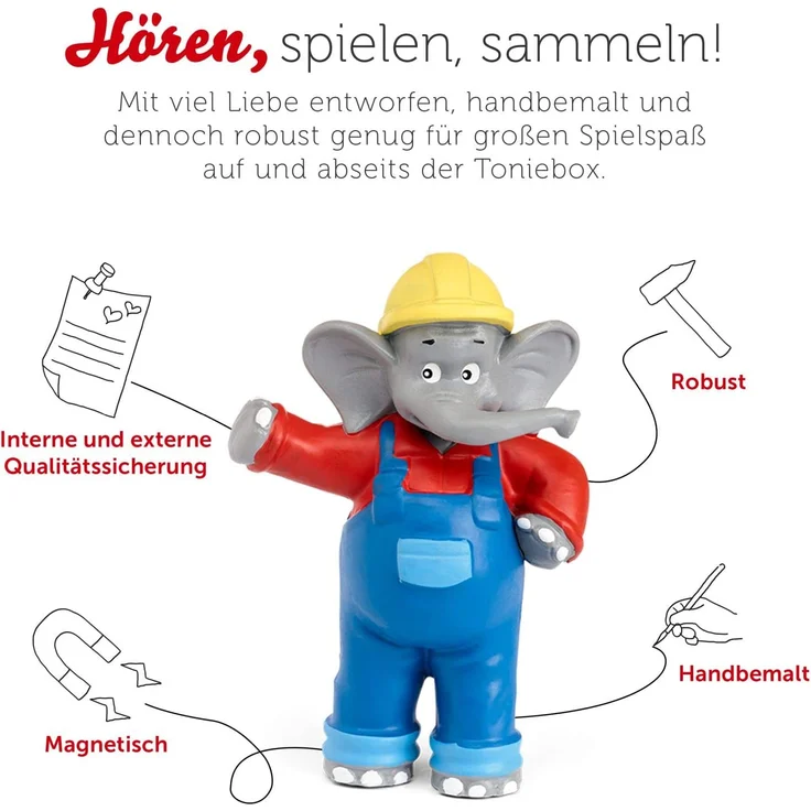 tonies® Hörfigur - Benjamin Blümchen - Benjamin als Baggerfahrer – Bild 3