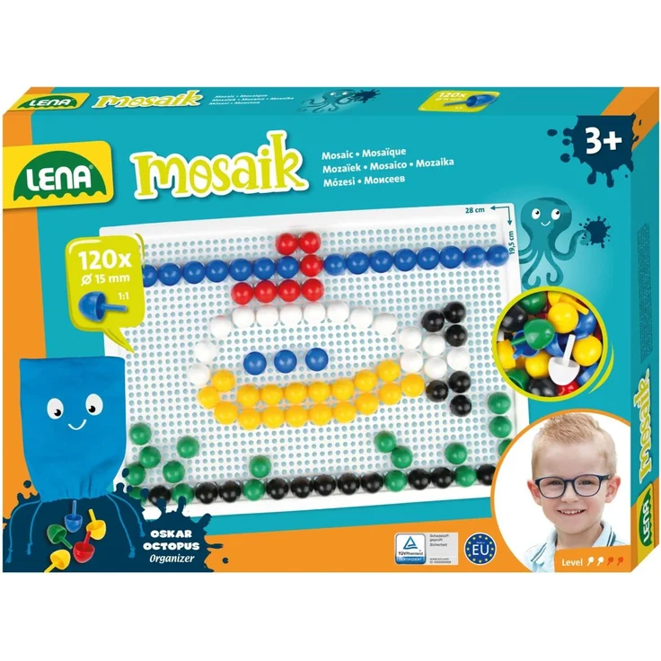 Lena Mosaik SM35629 3 Jahr(e) Junge/Mädchen Vorschulalter Mehrfarbig 120 Stück(e) Tschechische Republik – Bild 1