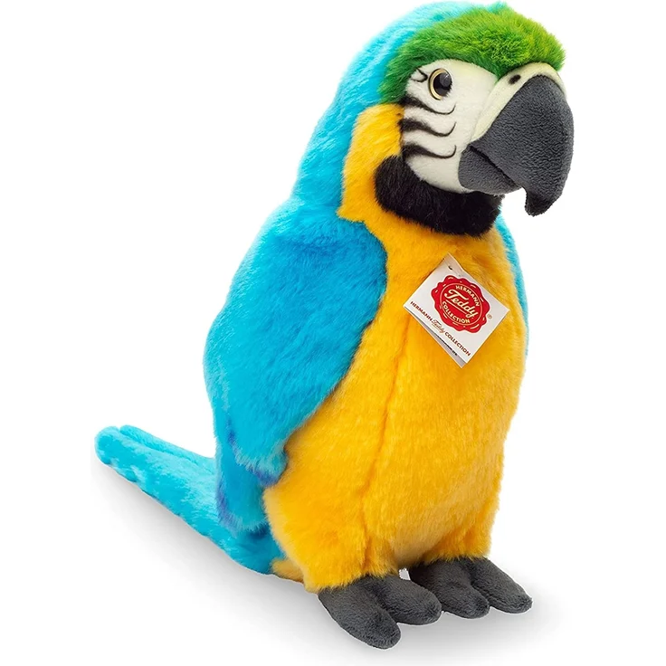 Teddy Hermann Papagei Gelbbrustara 26 cm – Bild 1