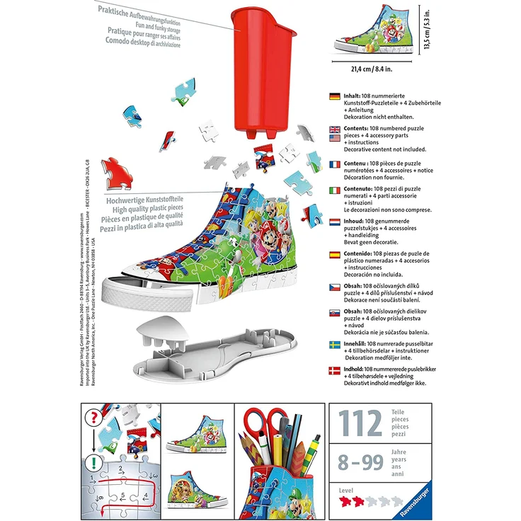 Ravensburger 3D-Puzzle Sneaker Utensilio Super Mario – Bild 7
