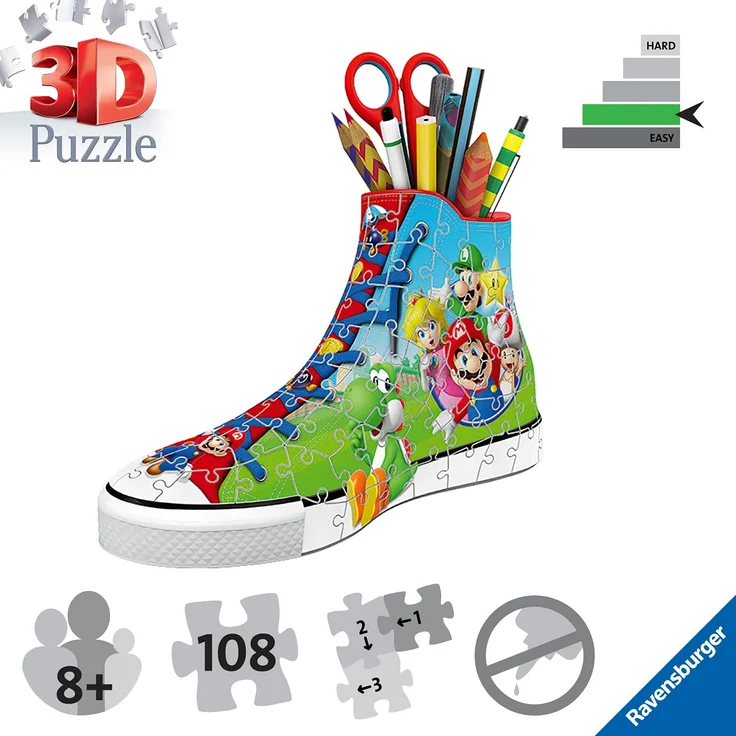 Ravensburger 3D-Puzzle Sneaker Utensilio Super Mario – Bild 3