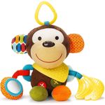 Skip Hop Bandana Buddies Aktivitätsspielzeug, Plüschtier für Babys und Kinder, mehrfarbig, Affe