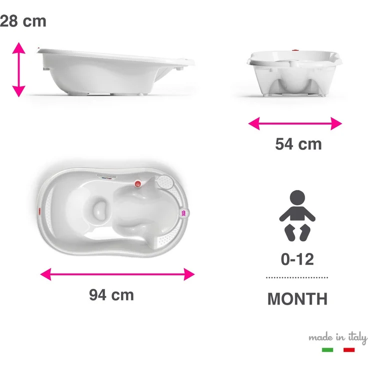 OK Baby N38082035X Onda Evolution - Baby-Badewanne, hellgrau – Bild 3