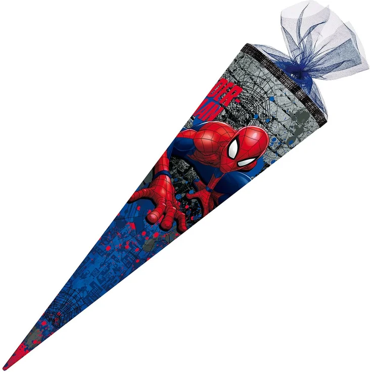 Nestler 6859416 Schultüte Spiderman, 85 cm 6-eckig – Bild 1